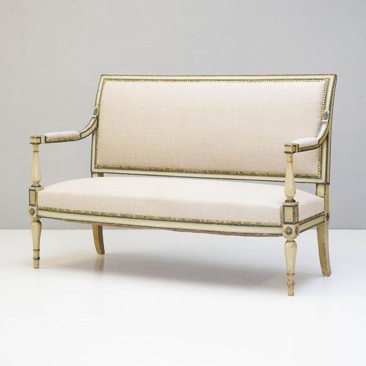 Empire Style Painted Settee Divan