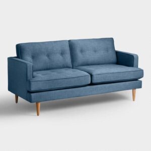 Modern Velvet Curved Sofa