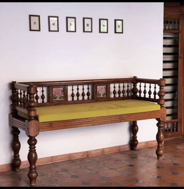 Traditional Indian Wooden Diwan - Suhadha Brothers