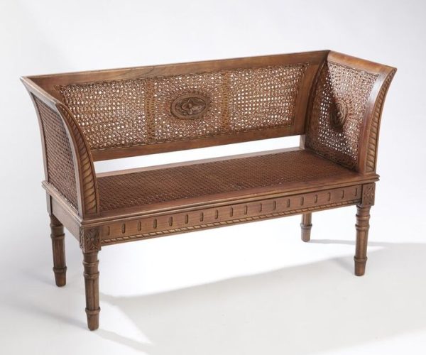 Victorian/European-Style Caned Divan