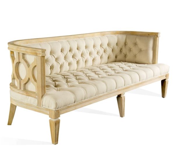 Hollywood Regency style settee